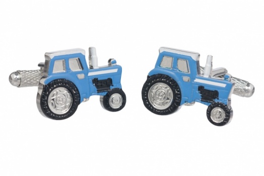 Blue Tractor Cufflinks